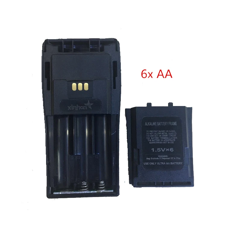 5X6 AA коробка для батарейного отсека для Motorola DEP450 DP1400 PR400 CP140 CP040 CP200 EP450 CP180 GP3188 и т. д. wakie talkie с зажимом для крепления к поясному ремню