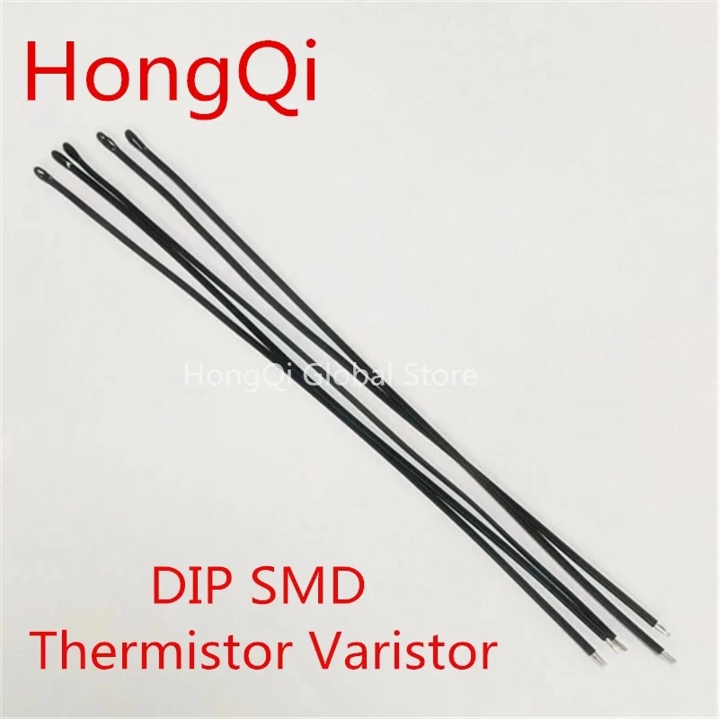 20PCS MF52D 5K 10K 20K 50K 100K B: 3950 Accuracy 1% 50MM NTC Thermistor Negative Temperature sensor PVC lead m3 stud screw in thermistor cartridge 100k ntc 3950 1% for 3d printer extruder mk8 v6 volcano cr10 m3 hotend