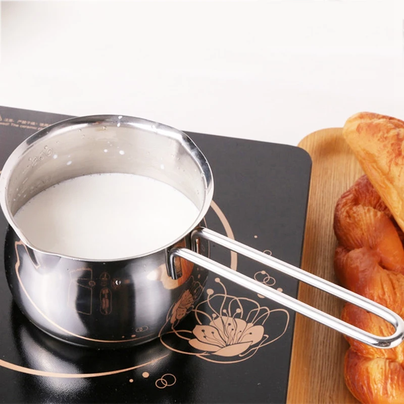 Non-Stick Pan Milk Pot Butter Chocolate Melted Heating Pot Warmer Pan Small Saucepan Cheese Pot With Pour Spouts Non-Stick Pan Milk Pot Butter Chocolate Melted Heating Pot Warmer Pan Small Saucepan Cheese Pot With Pour Spouts
