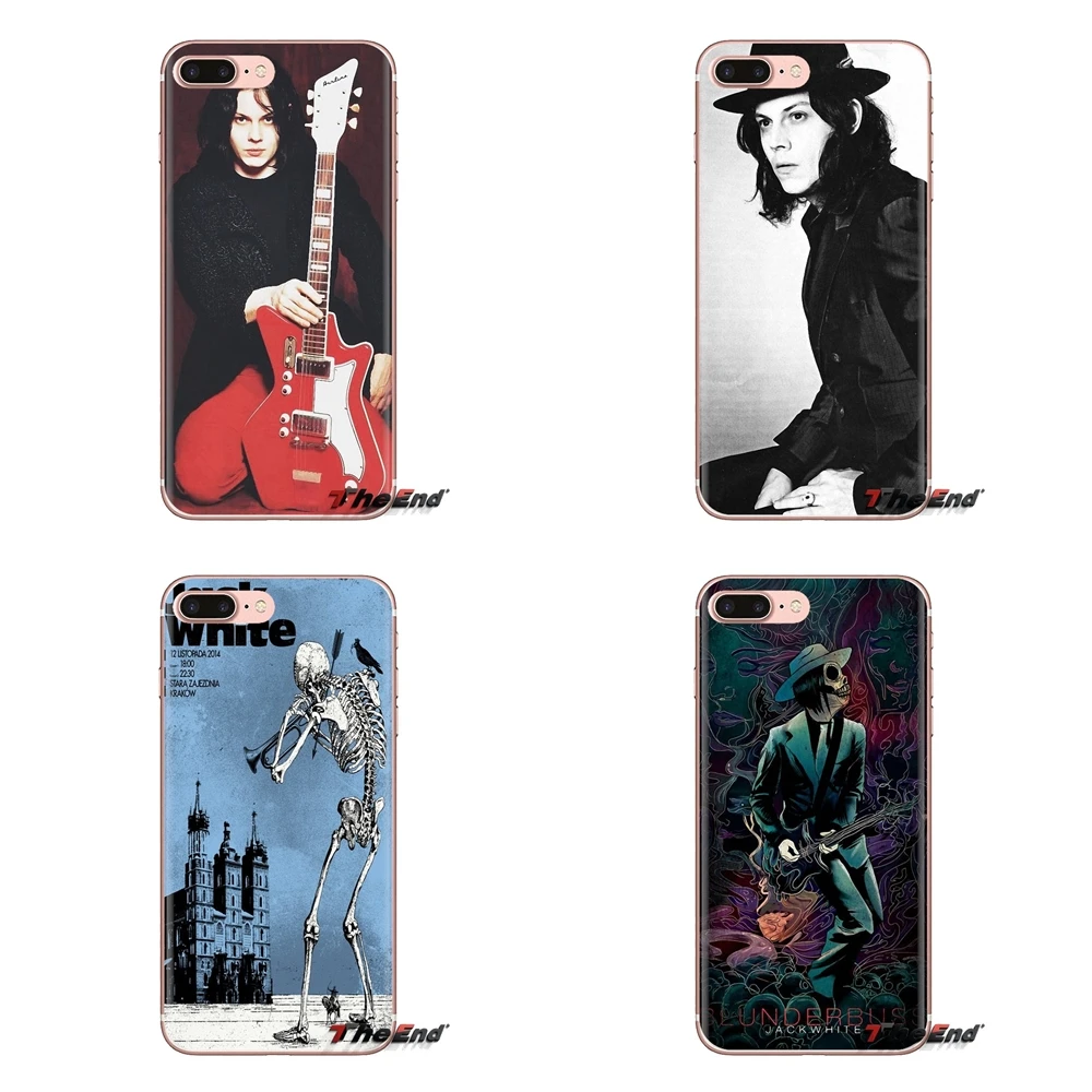 

For Samsung Galaxy S3 S4 S5 Mini S6 S7 Edge S8 S9 S10 Plus Note 3 4 5 8 9 Silicone Phone Skin Case Jack White Stripes Raconteurs