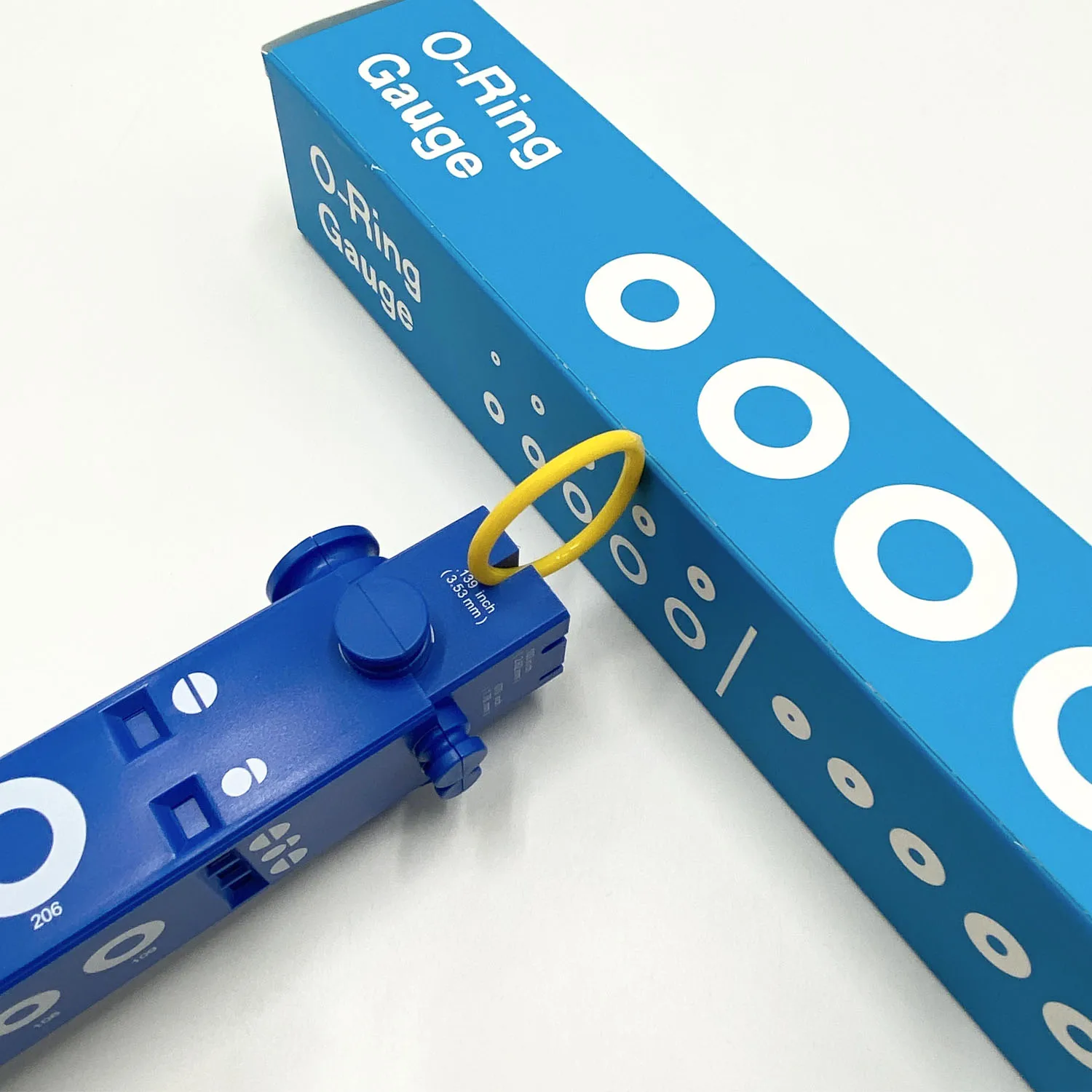 O-ring Gauge Slide Type National Sizing Measure Plastic Blue ORing Gauge For AS568 & BS 1806 Range