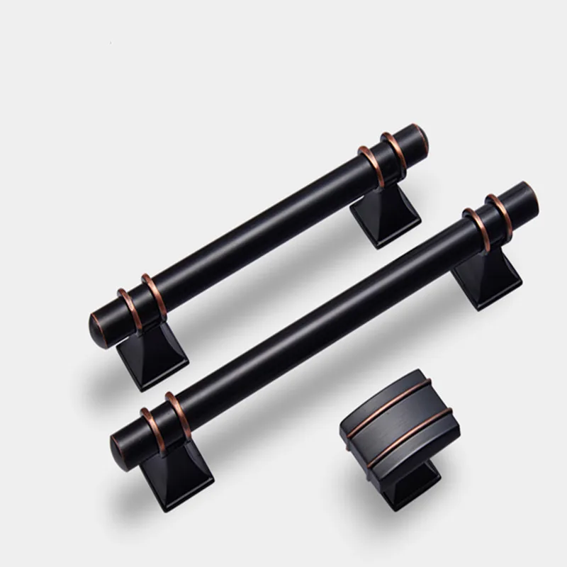 Black Handles for Furniture Handles Drawer Knobs and Handles