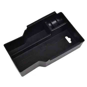 

1pc Car Storage Box Interior Parts Center Console For Suzuki SX4 S-Cross 2014-2017 ABS Black