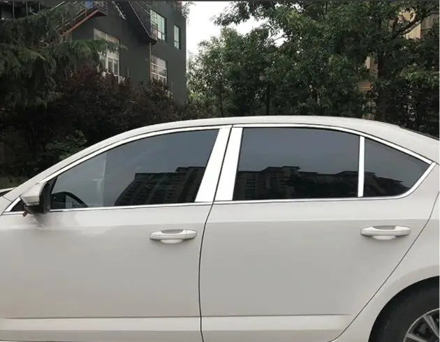 Оконная световая полоса применяется только для Skoda абсолютно новая острая арматура, для 15-19 декоративных полосок из нержавеющей стали Xinrui