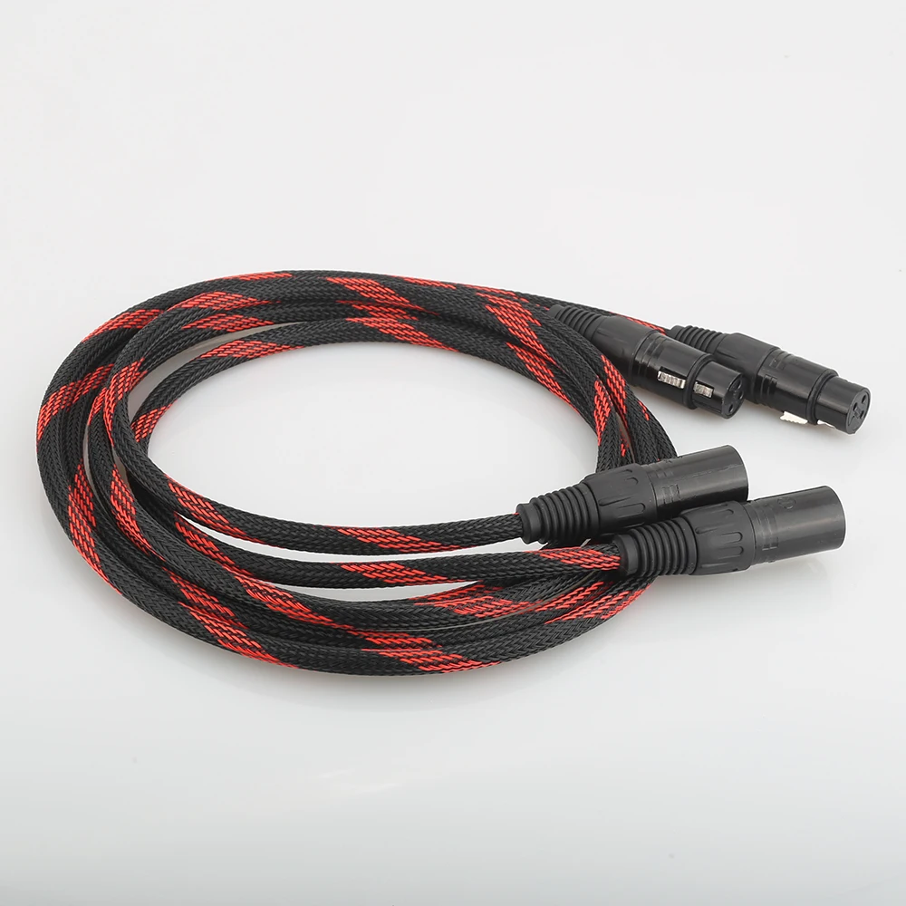 A53 HI End медный XLR сбалансированный аудио кабель 4N OFC 3 Pin 2 папа мама кабель|Кабели VGA|