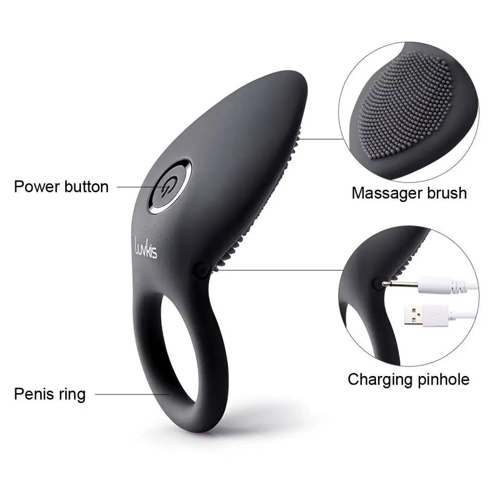 Luvkis-D-lai-Cockring-Vibrant-avec-Brosse-Masseur-Jouets-Sexuels-En-Silicone-Silencieux-USB-Charg-Anneaux (3)