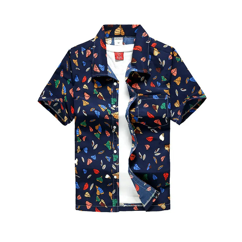 Camisas hombre Casual Men's shirt Summer Holiday Hawaiian Printed Short sleeve shirt Loose Beachwear Buttons Male Blouse Tops Camisas hombre Casual Men's shirt Summer Holiday Hawaiian Printed Short sleeve shirt Loose Beachwear Buttons Male Blouse Tops
