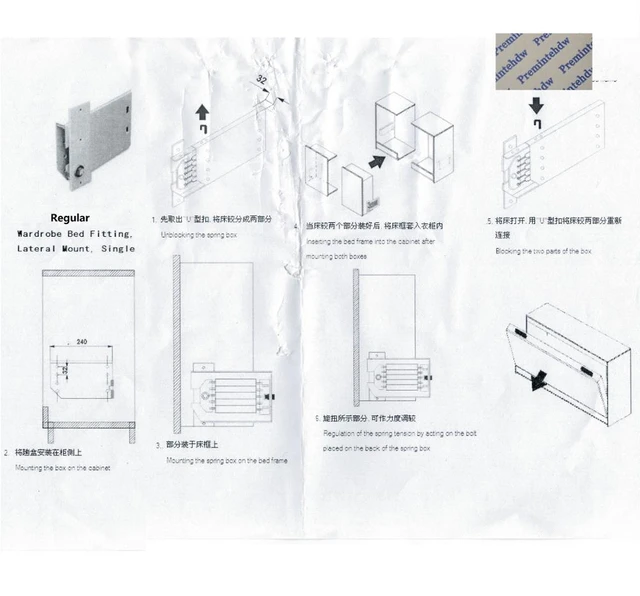 Mecanismo de elevación de cama de almacenamiento eléctrico, que ahorran  espacio herrajes para muebles, sistema de cama plegable, ajuste con  maquinaria eléctrica - AliExpress