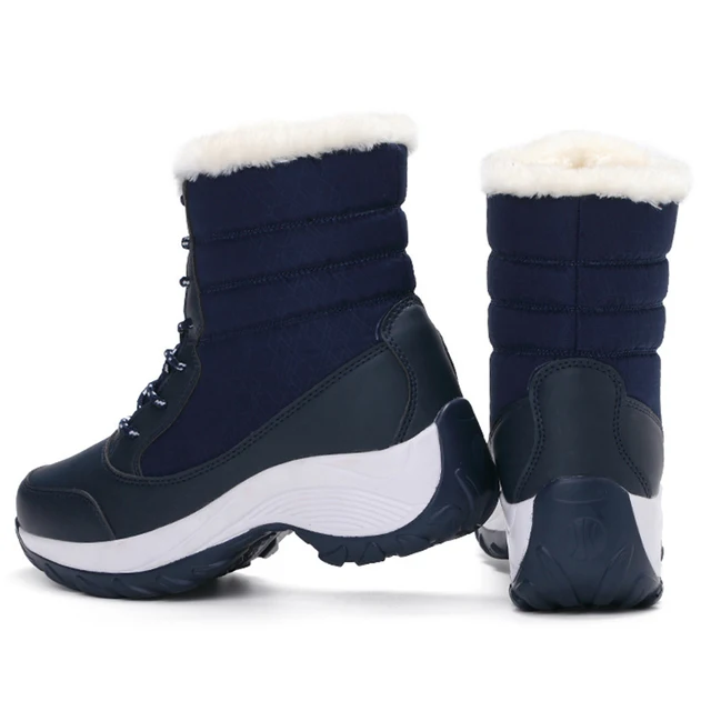 Snow Boots Plush Warm Ankle Boots For Women Winter Shoes Waterproof Boots Women Female Winter Shoes Booties Botas Mujer 5