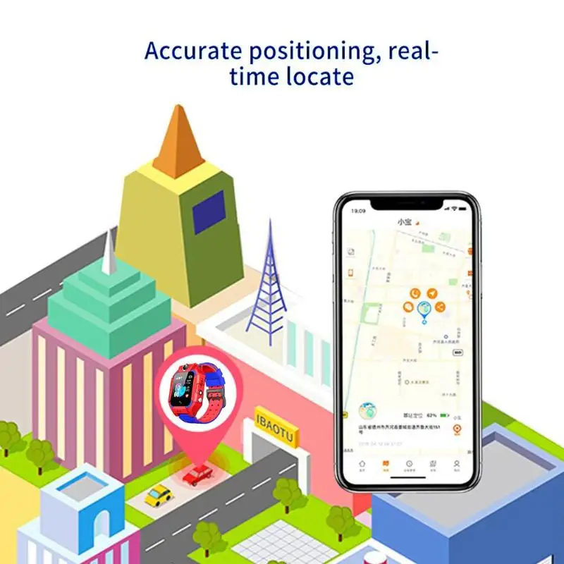 Новорожденный ребенок Смарт часы игрушка Дети LBS позиционирование расположение SOS камера телефонный звонок голосовой чат игрушка умные часы для iOS Android