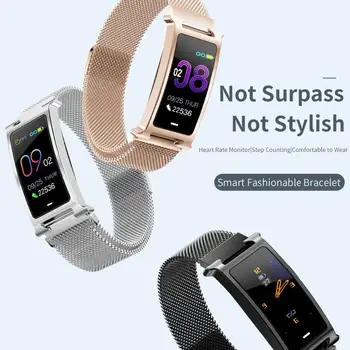 

F8 Smart Heart Rate Waterproof Sports Bracelet High Definition Resolution 105Mah Multi-Sport Modes Magnetic Metal Band