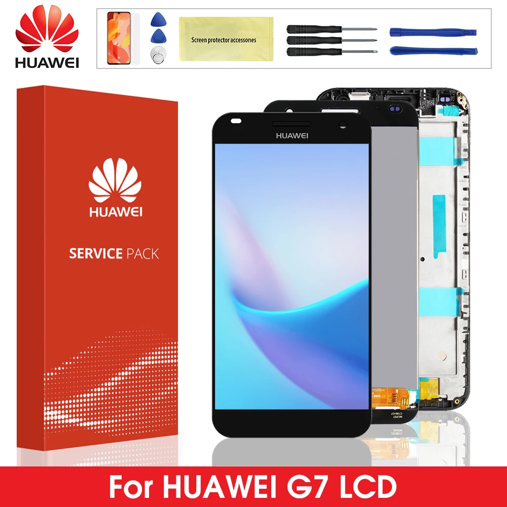 Оригинальный ЖК-дисплей для HUAWEI G7 с сенсорным экраном дигитайзер рамкой