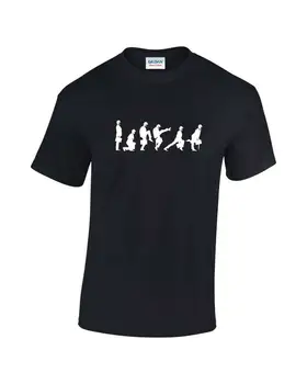 

Evolution Of Man - Silly Walks Funny Monty Python Inspired Mens Printed T-Shirt