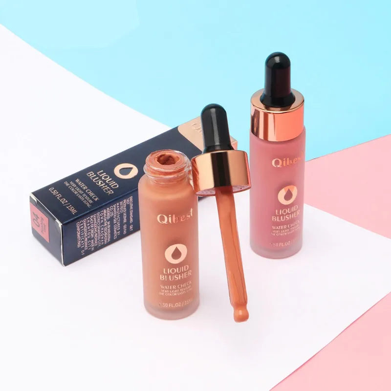 6colors Moisturizing Brightening Natural Temperament Liquid Blush Румяна Natural Blush Dish For Women Girl Румяна Для Лица
