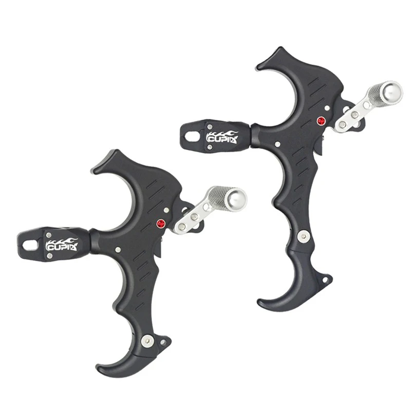 

Aluminium Alloy 3 Finger Bow Release Archery Compoud Bow Thumb Release Aids Tool