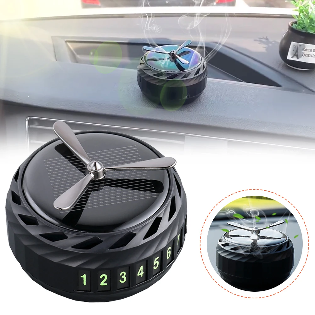 Car Perfume holder solar rotating aromatherapy car interior decoration