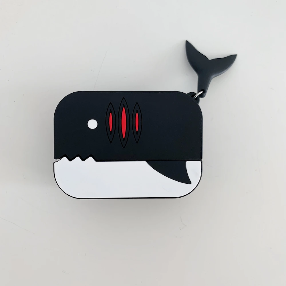 Защитный чехол для наушников с изображением Кита клоуна для Airpods, милый силиконовый защитный чехол для bluetooth-наушников-3 поколения - Цвет: 01