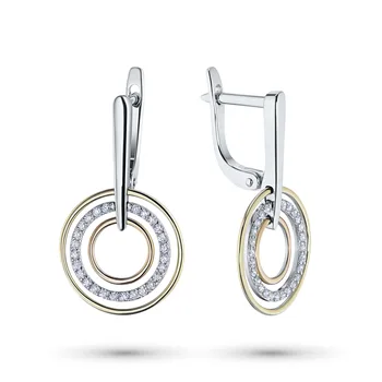 

Earrings made of gold with a diamond e1201sg05192700