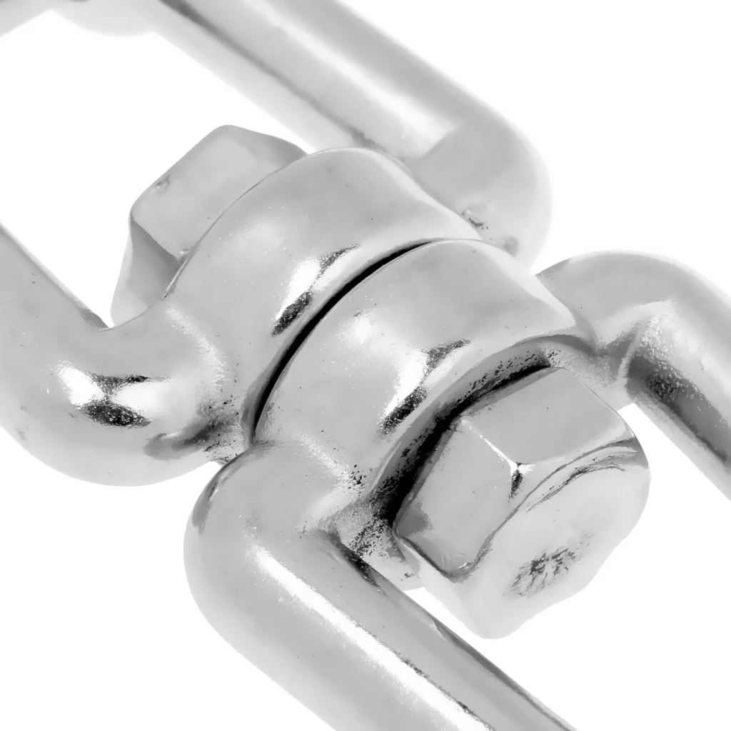 3/8' Marine Jaw Swivel Anchor Chain Ring Connector for Boat Stainless Steel