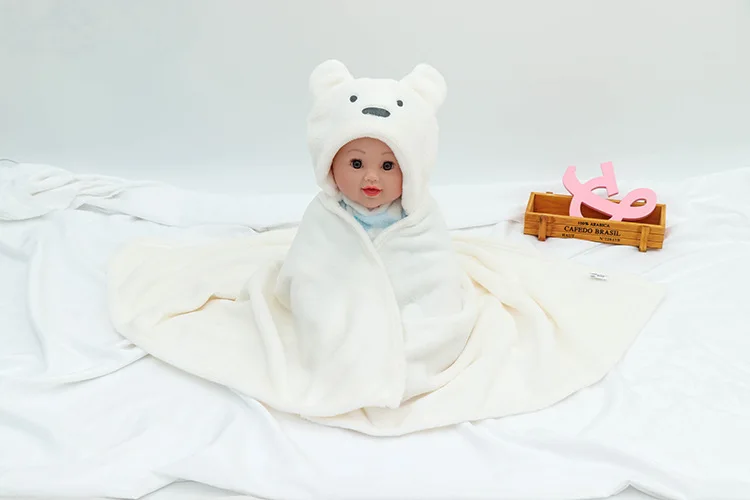 Высококачественное детское одеяло Bebe, Фланелевое, в форме животного, с капюшоном, мягкое, для новорожденных, пеленание, сумка для сна, детский халат с капюшоном