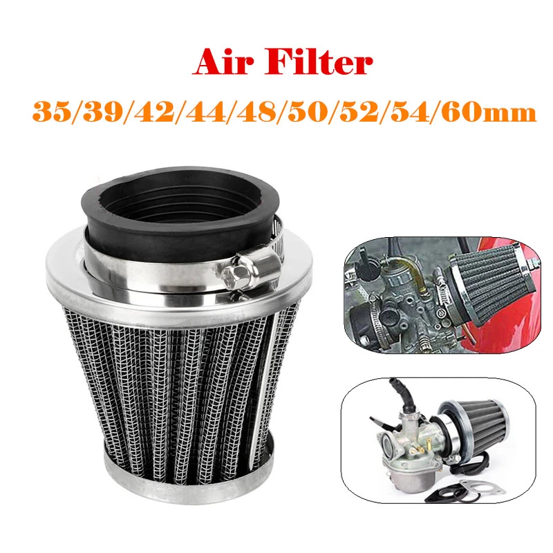4x Air Filter Pod 35/39/48/54/60mm Inlet Cleaner for MotorbikeScooter Dirtbike 