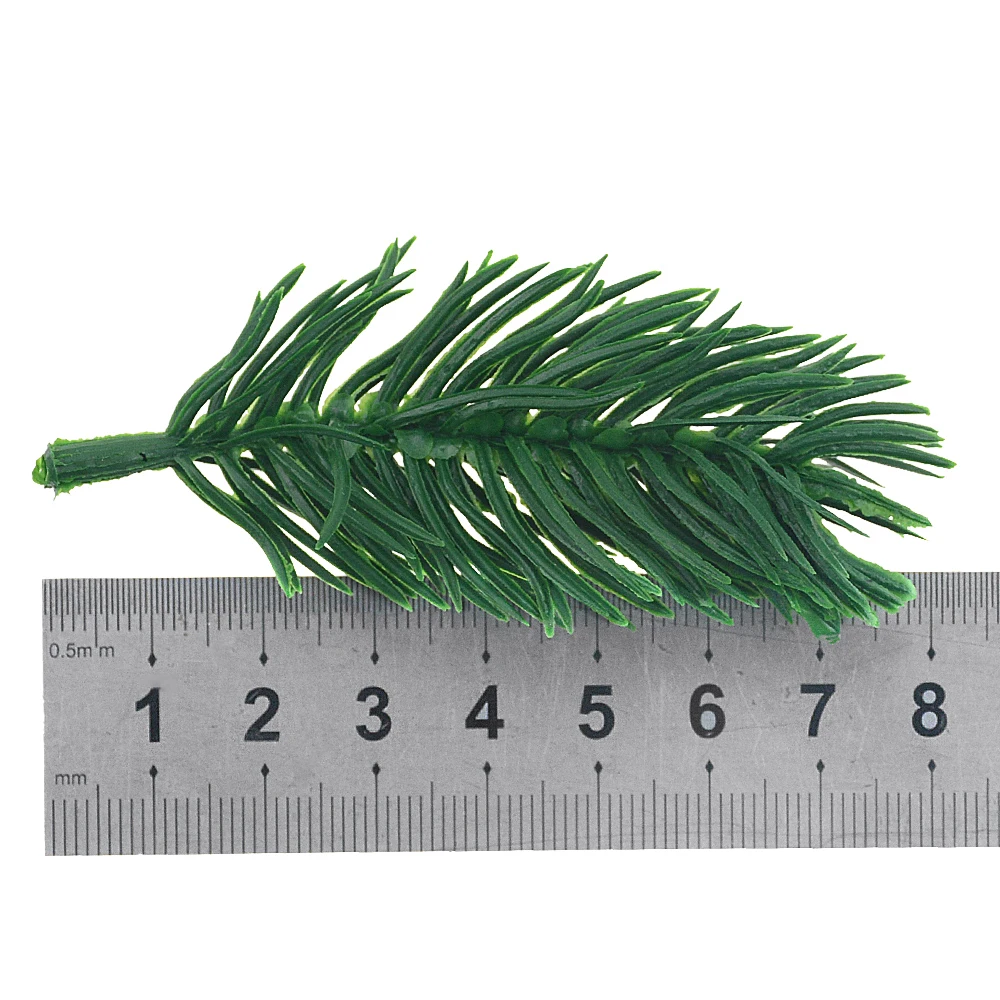 10 шт. 6 см сосновая игла искусственный цветок ветка для украшения рождественской елки аксессуары DIY букет подарок