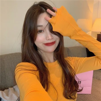 

PX2108 2020 Women's candy color T-shirt top