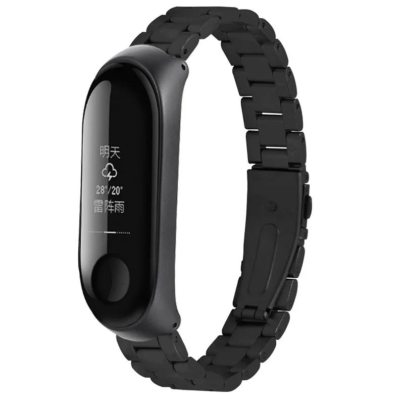 COMLYO ремешок из нержавеющей стали mi Band 4 ремешок замена часы браслет на запястье для Xiao mi Band 4 ремешок+ металлический чехол Крышка