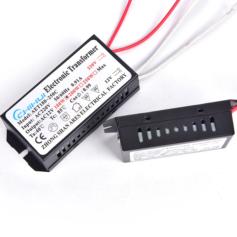 Trasformatore Elettronico Per Lampade Alogene GET-1003 &ndash; AC 12V 160W, JINDEL Compatibile