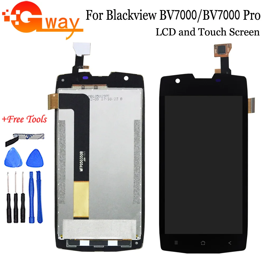 100% протестированный 5 0 &quotсенсорный ЖК-дисплей с рамкой для Blackview BV7000 Pro сменный в