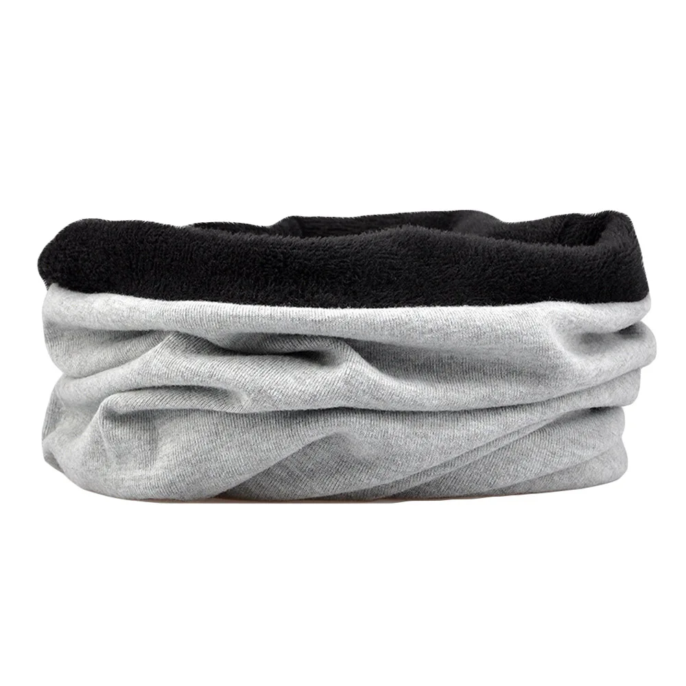 Velvet Light Gray Унисекс зимняя теплая шапка двойного назначения теплый шарф шапка ветрозащитная мягкая шапка RXHAT0069 - Цвет: Velvet Light Gray