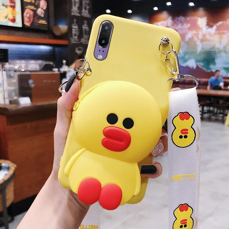 3D Cartoon Pattern 8 Для huawei P10 Plus P20 P30 mate 9 10 Lite 20 Pro 20 X милый мультяшный кошелек на молнии чехол для телефона мягкий силиконовый чехол Coque Fundas - Цвет: 3D Cartoon Pattern 8