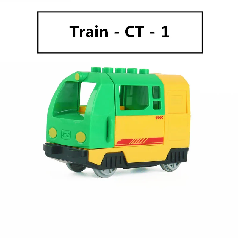 Railway engine 42 шт. большой размер Viaduct DIY строительные блоки поезд трек аксессуары совместимы с Duploed Кирпичи игрушки для детей Детский подарок - Цвет: Railway engine