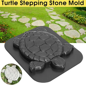 

Tool Black Concrete Cement Stepping Stone Garden Decor Road Outdoor Paving Mold Turtle Shape Landscape Reusable Driveway Manual
