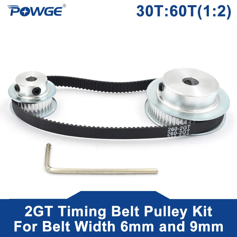 3M Timing Belt Pulley 20T-60T Synchronous Wheel for 10mm 15mm Width Drive Belt 
