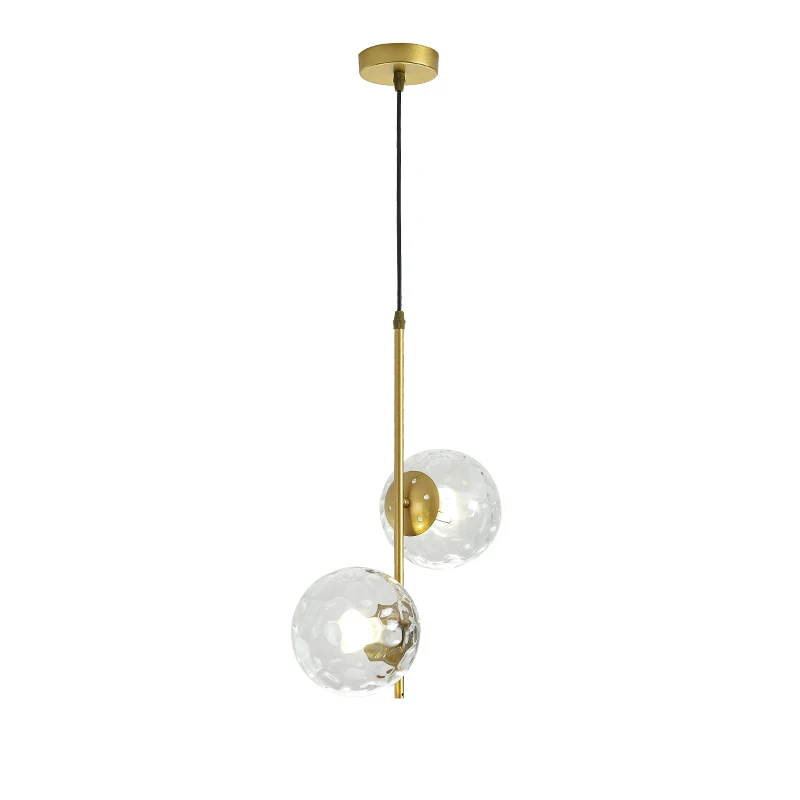 

Clear Glass Pendant Lamp Round Ball Lights Restaurant Bar Counter Aisle Office Hanging Lamps Hanging Light Lampara Blanca