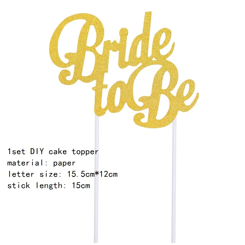 cake topper 1pc Реквизит для свадебной фотосъемки, для команды невесты, чтобы быть любимой, реквизит для свадебного украшения, маски, Помолвочные принадлежности для вечеринки-девичника - Цвет: cake topper 1pc