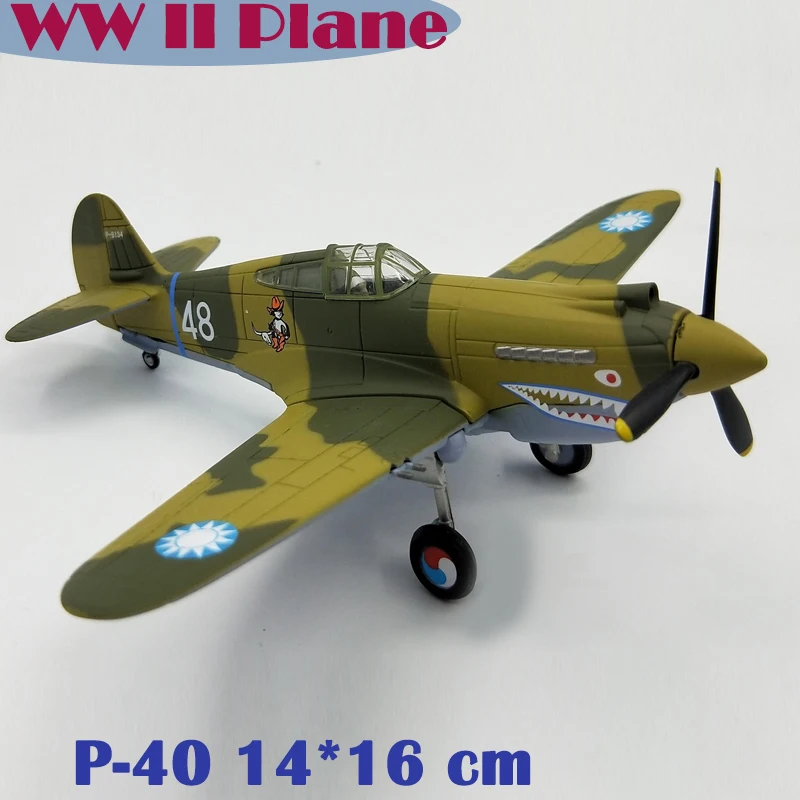 1/72 WW 2 P 40D Самолет Китай США Летающие тигры истребитель Литые пластиковые модели