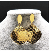 2018 модные нержавеющая сталь серьги золотого цвета для женщин ювелирные изделия Длинные геометрические серьги ювелирные изделия aros mujer oreja
