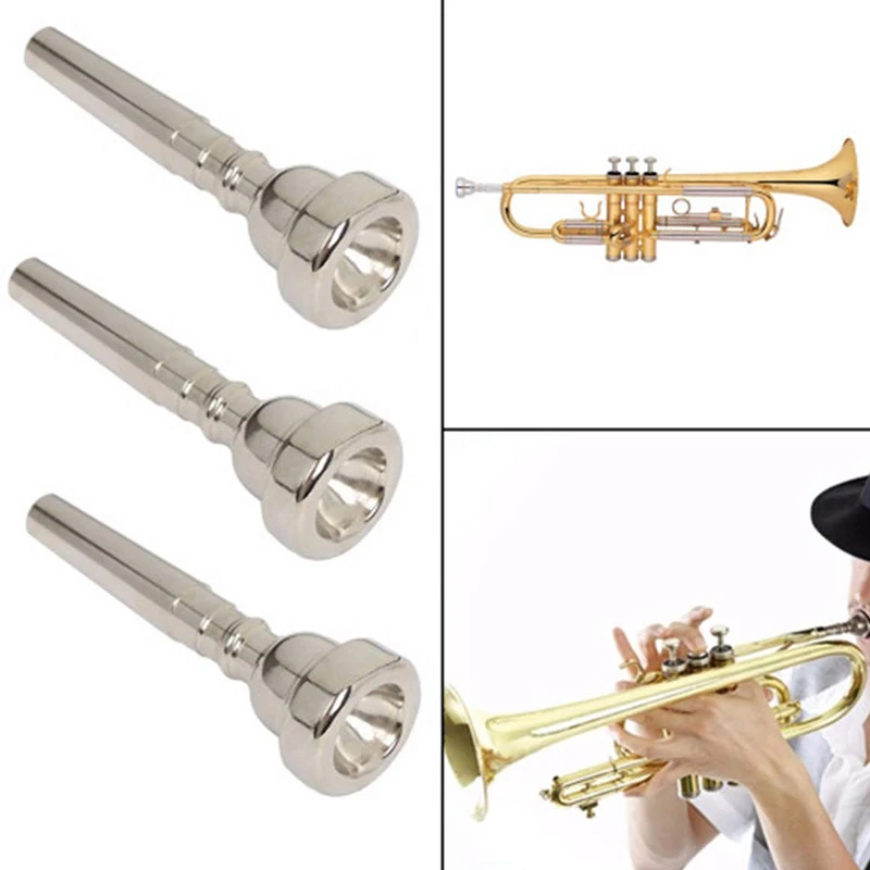 Small Mouthpiece 3C 5C 7C(3 Packs) Small Mouthpiece, Metal Material Small Fitting Parts(3 Packs) Silver