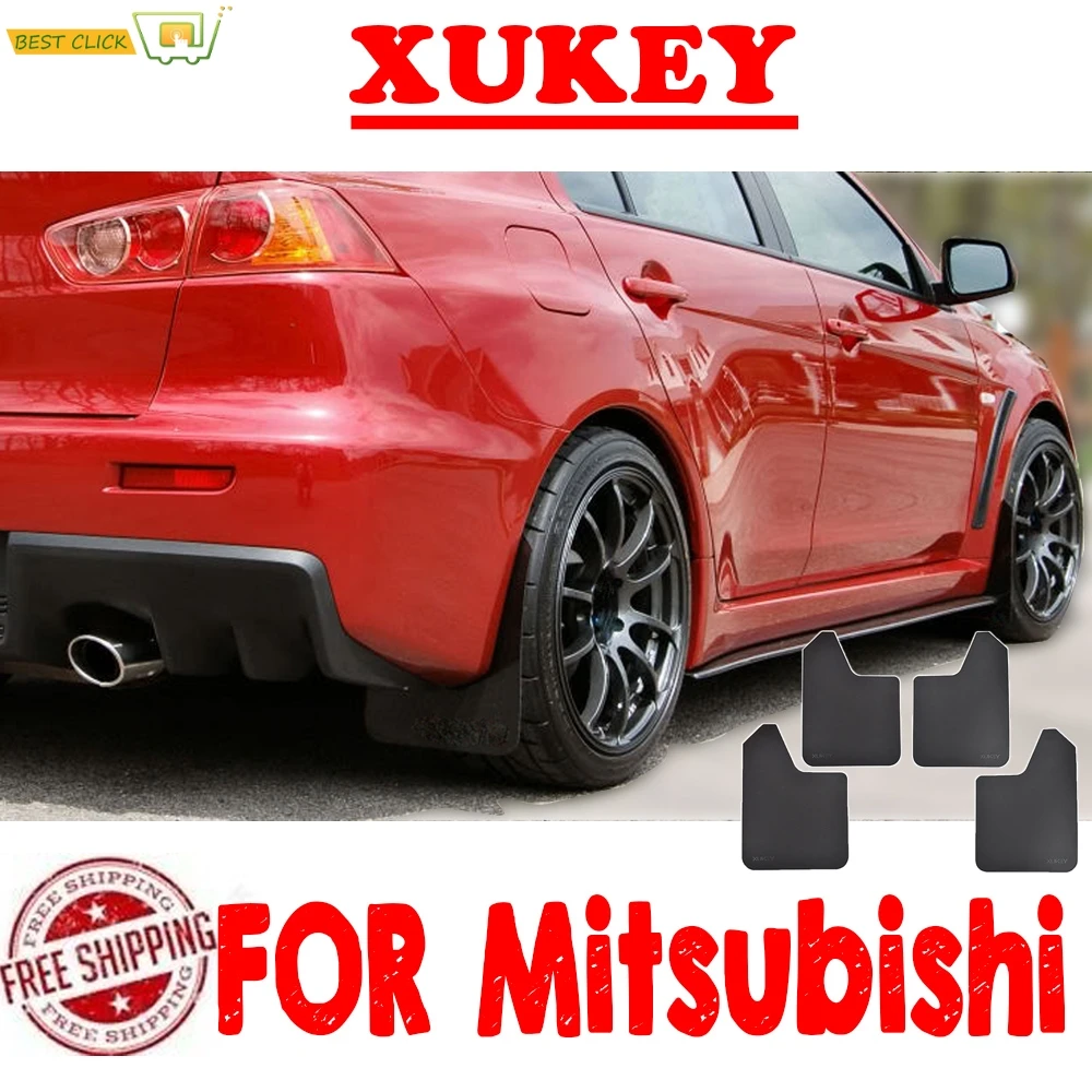 

For Mitsubishi Lancer Outlander Sport Evolution EVO X ix Mirage Strada Triton G-Wagon Mud Flaps Mudflap Splash Guards Mudguards