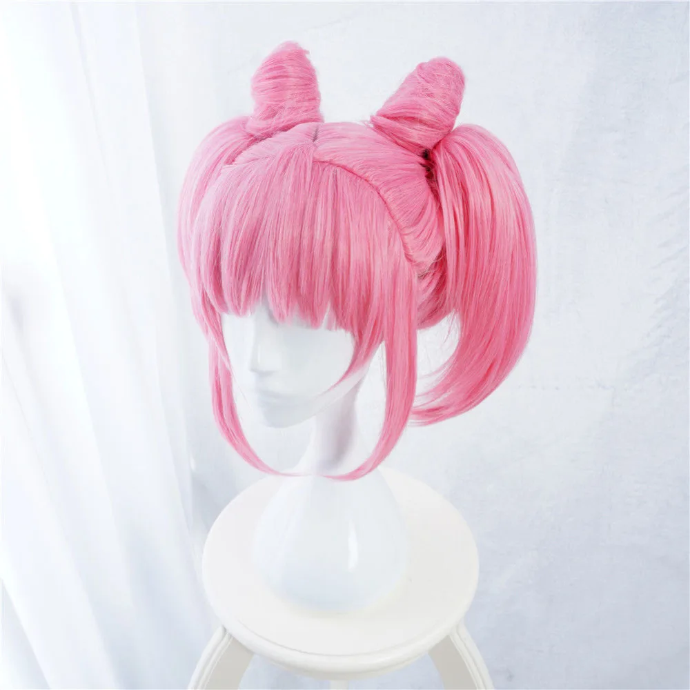 Парики для косплея Сейлор Мун Chibiusa высокотемпературные синтетические волосы