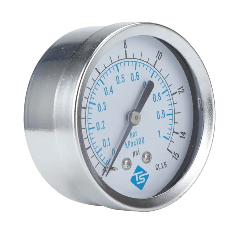 

0-15psi, 2\" 1/4\" NPT Back Mount Pressure Gauge 62mm Dial