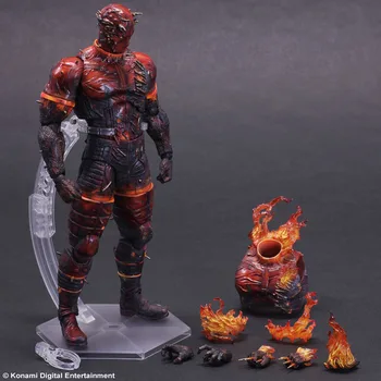 

Play Art Kai Action Figures metal gear solid METAL GEAR Human Flame Snake Man On Fire SHF Figure 27cm