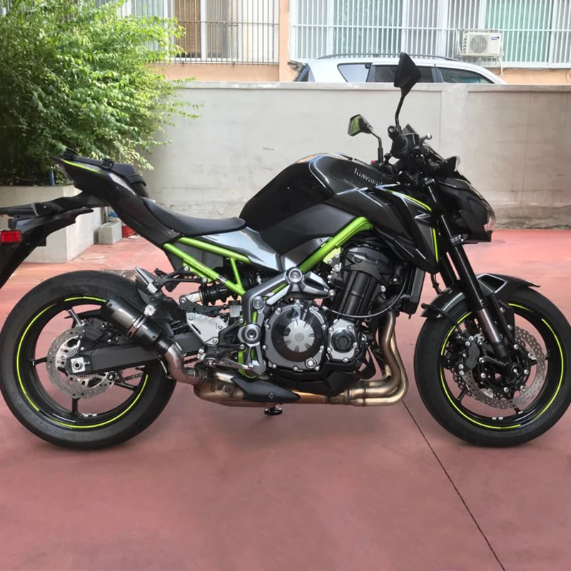 Ninja Z900 выхлопной Системы Труба среднего звена глушитель выхлопной трубы для Kawasaki Z900 мотоцикл выхлопной трубы слипоны Escape изменение