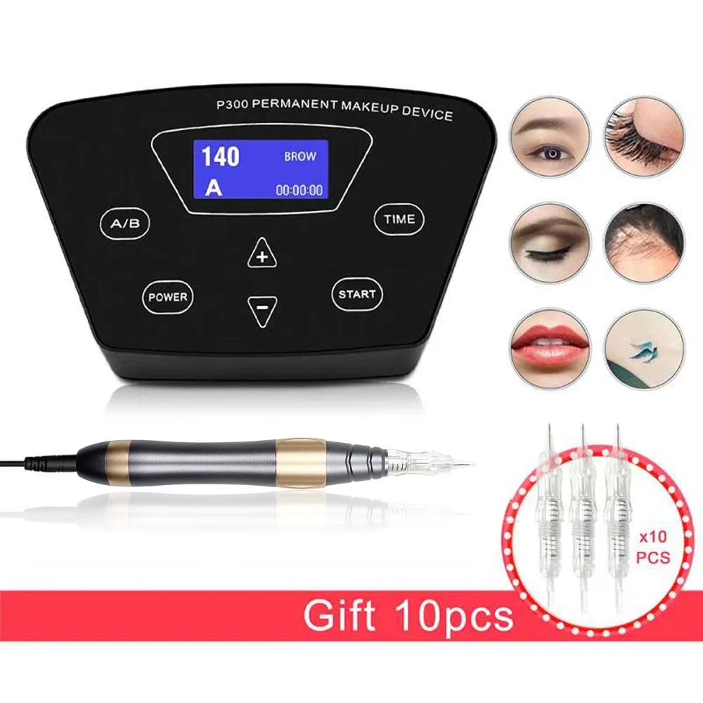 

Biomaser Digital Semi Permanent Makeup Machine Set Professional Rotary Pen PMU Kit For Eyebrows Lip Microblading DIY Tattoo