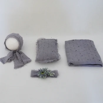 

Newborn wrapping three-piece suit baby props for photography Soft and close-fitting wrapping photography products