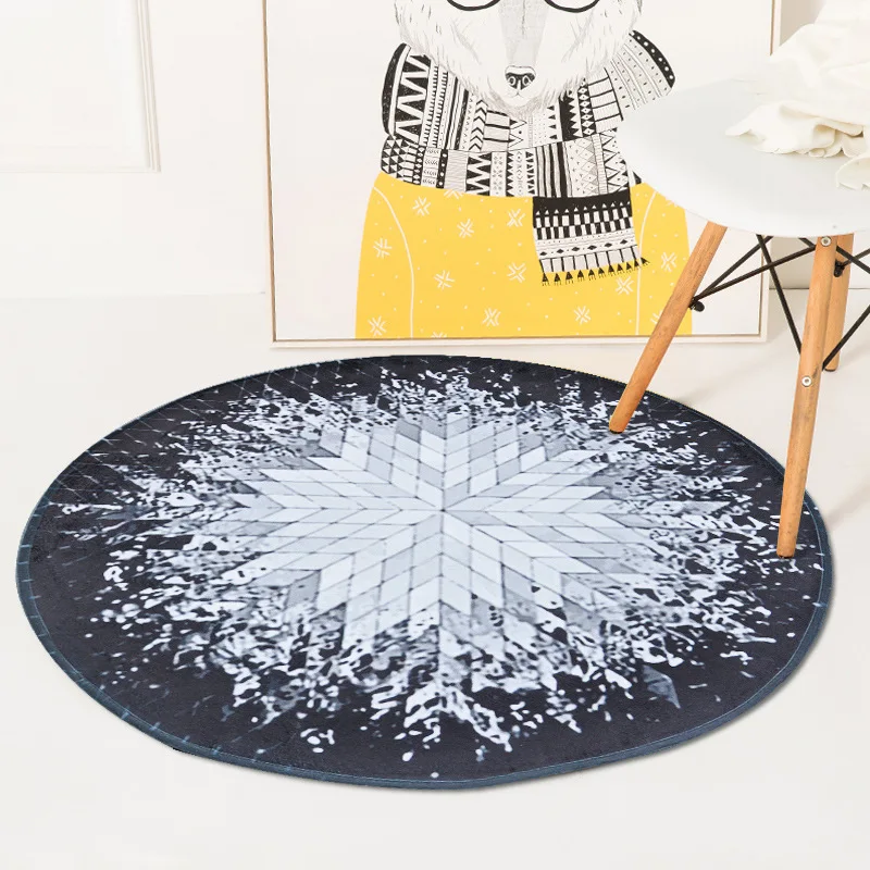 

Geometry Splash Ray Pattern Circle Rug Bedroom Living Room Teapoy Table Room Basket Garden Blanket Computer Chair Mat
