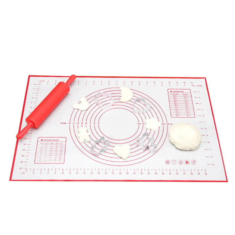 Pastry Clay Baking Sheet Mat 24*16 Fiberglass Silicone Dough Rolling Pad Liner Place Mat Protect The Table Practical Convenient