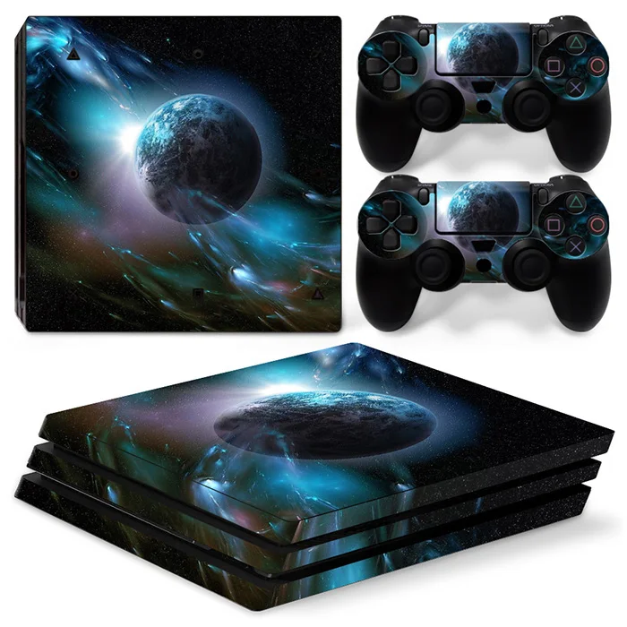 8 Viny Наклейка для PS4 Pro консоль+ 2 контроллера кожи наклейка для sony Playstation 4 Pro Аксессуары для игр - Цвет: 8